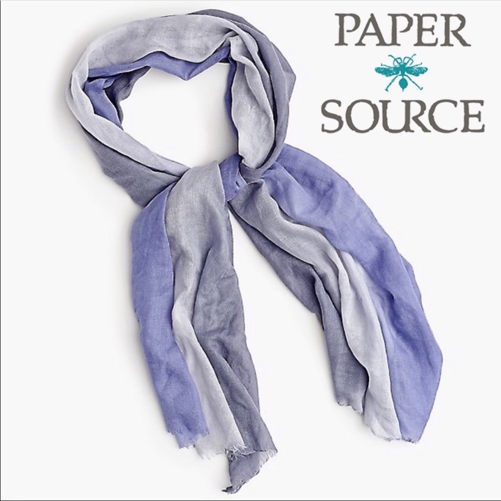 Paper Source Ombré Blue Scarf